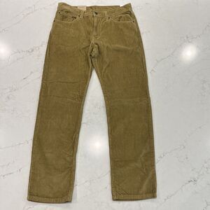 Levis NEW Corduroy Pants Womens 31 X 30 Straight Leg Irregular Golden Tan Cotton